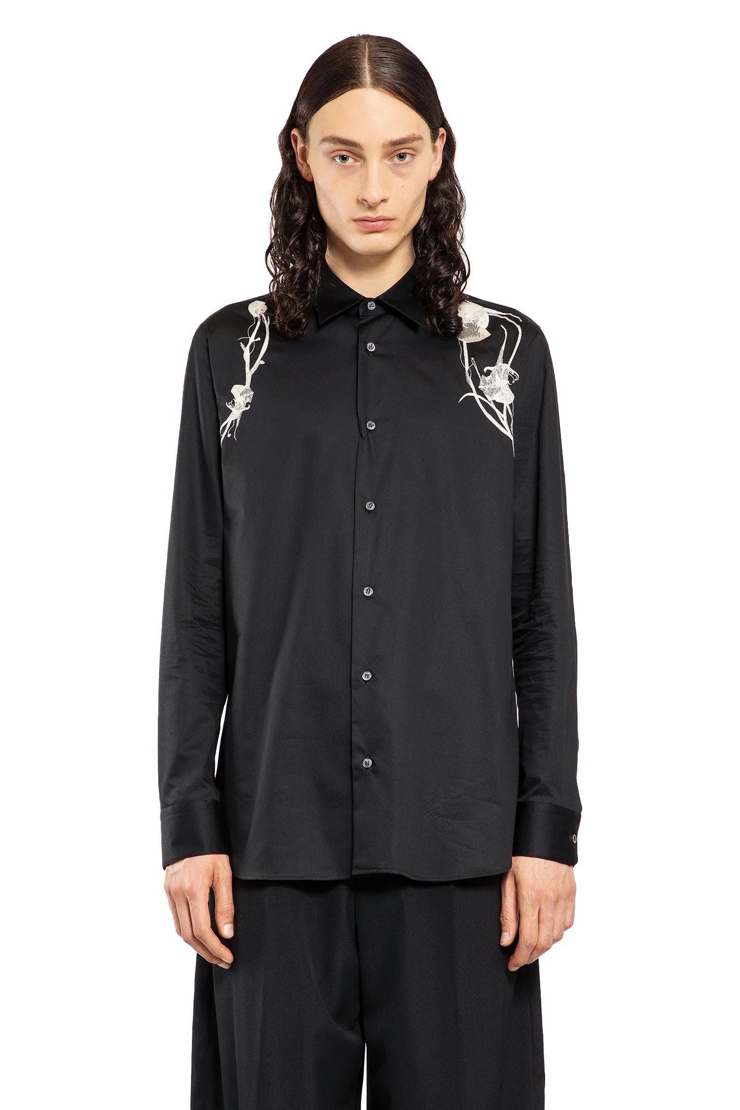 ALEXANDER MCQUEEN MAN BLACK SHIRTS