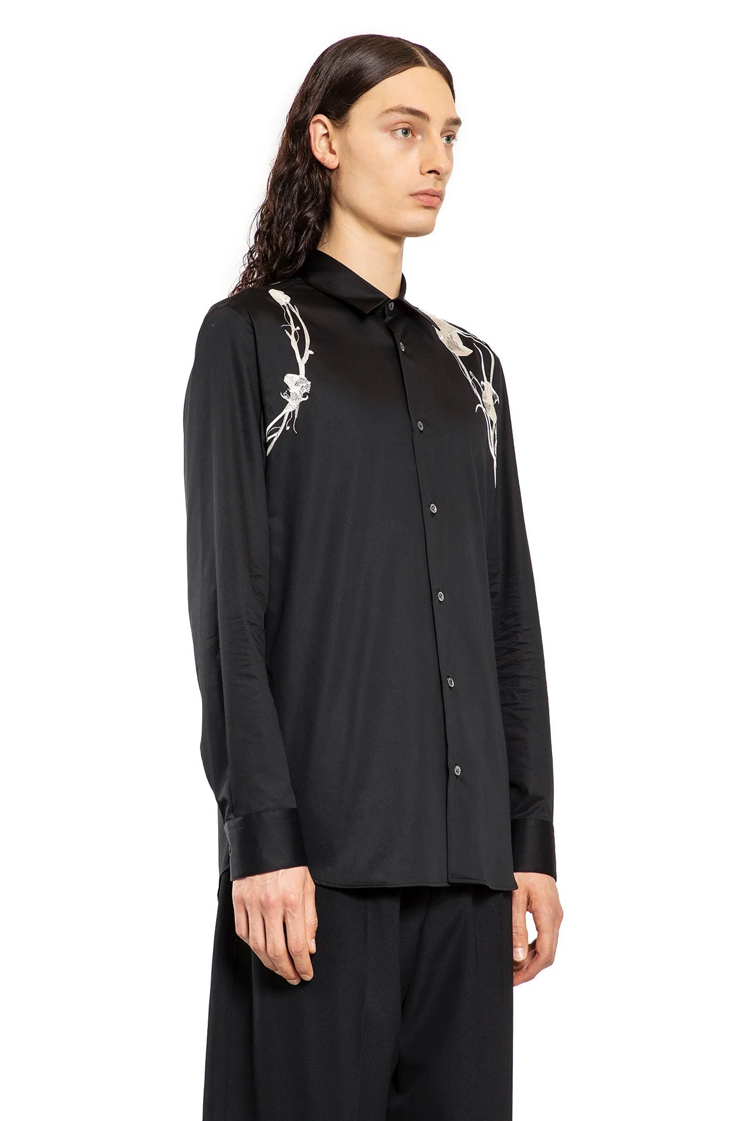 ALEXANDER MCQUEEN MAN BLACK SHIRTS
