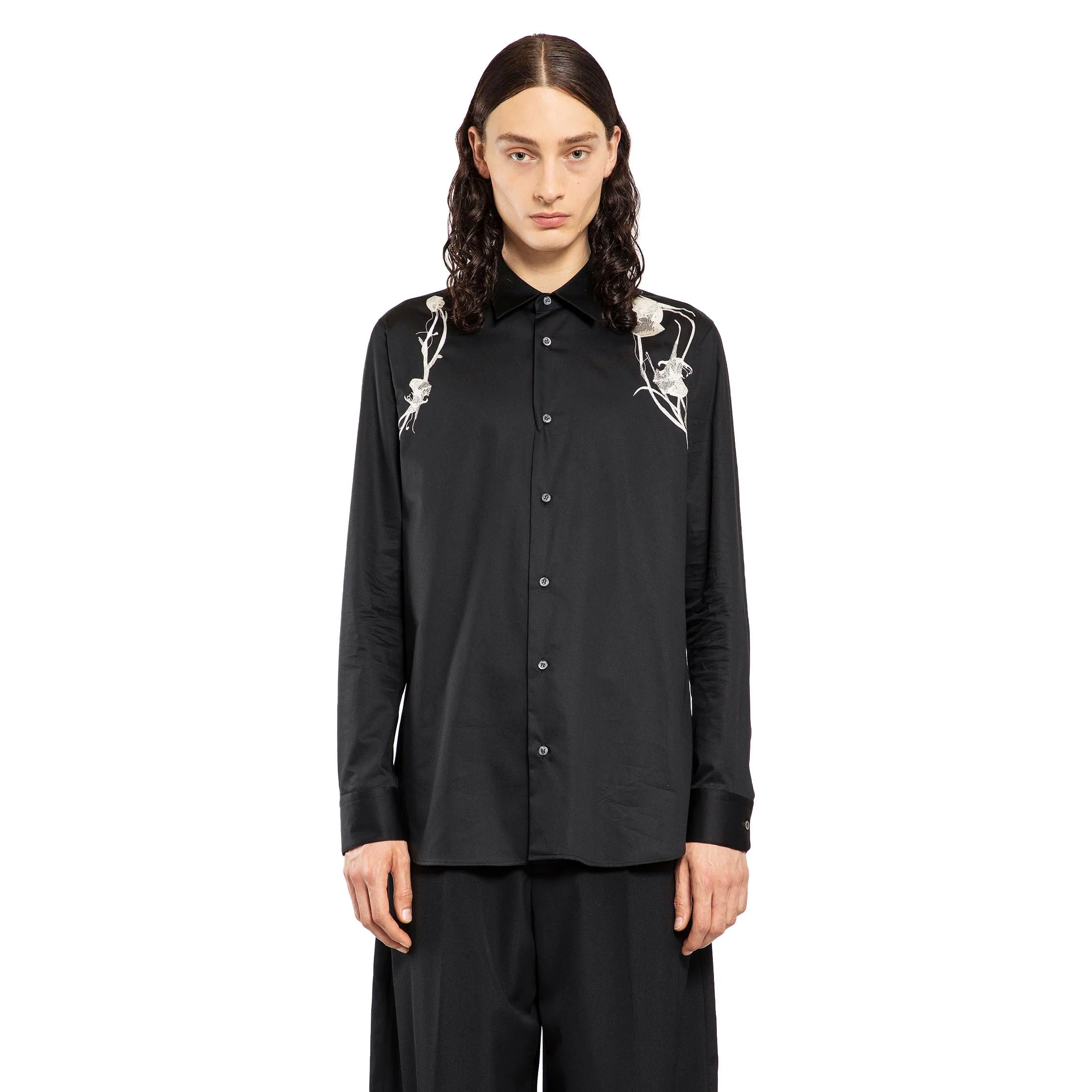 ALEXANDER MCQUEEN MAN BLACK SHIRTS