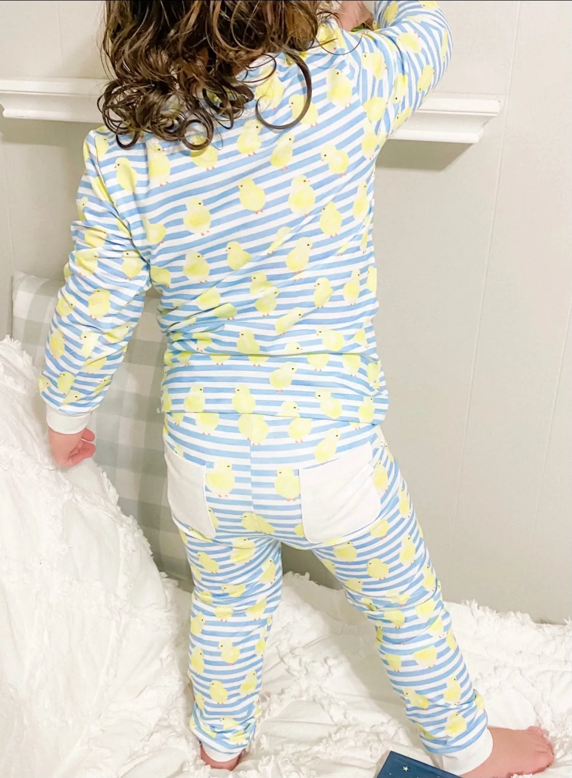 Baby Chick Blue Stripe Loungewear