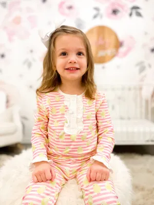 Baby Chick Pink Stripe Loungewear