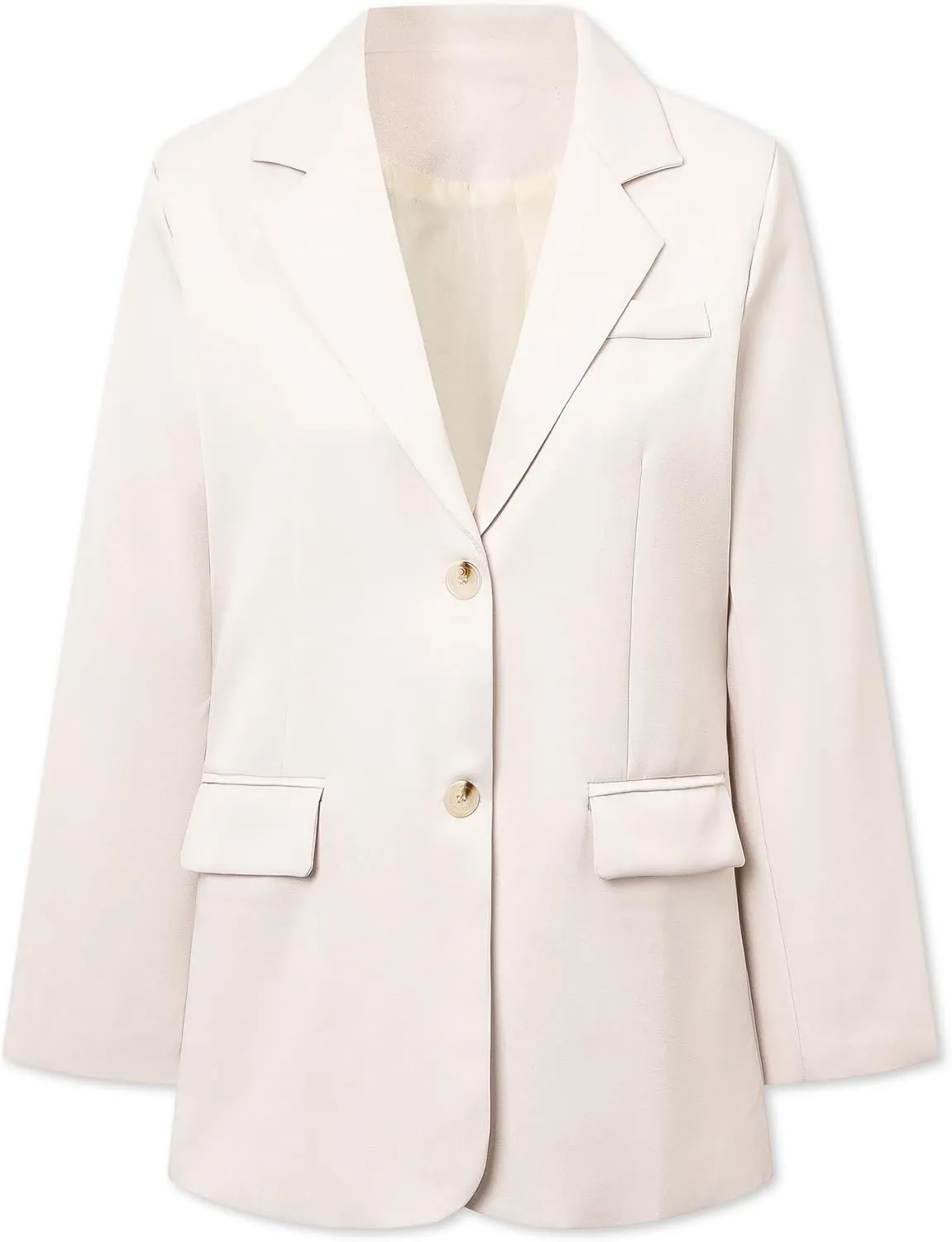 Betusline Womens Business Casual Blazers Open Front Long Sleeve Work Office Suit Jackets