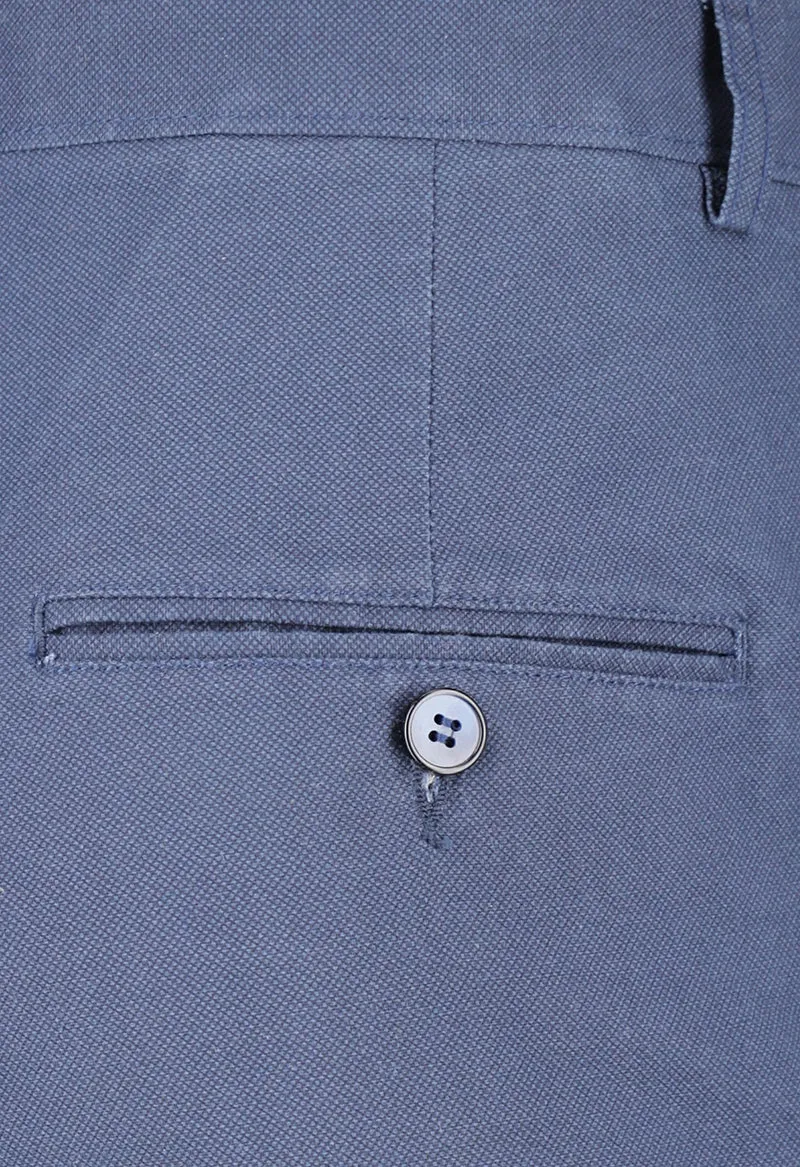 Blue cotton chino - NPBWFTRS-23