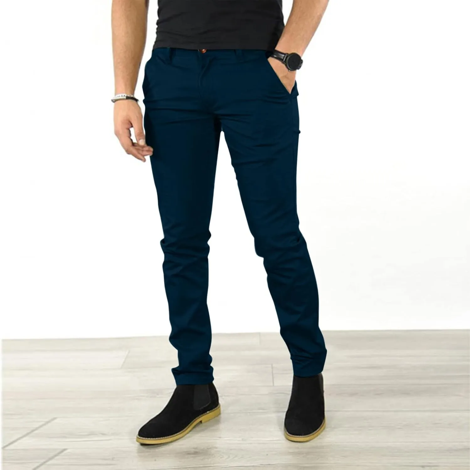 Cargo Pants for Men Big and Tall, with Pockets for Workout Jogging Running Men's Heavyweight Sweatpants Fleece Lined