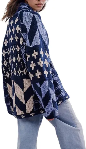 Colorful Cardigan Sweaters for Women Button Down Collar Oversized Sweater Coats Y2k Cardigans Fall Fashion Outfit