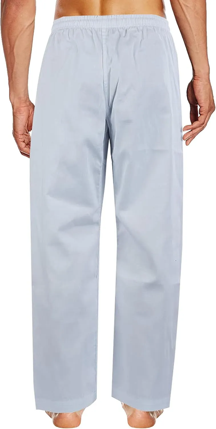 G4 VISION Karate Trousers Martial Arts Karate Pants Student Cotton GI Aikido Kids Pant Kung Fu Adults Kimono Trousers