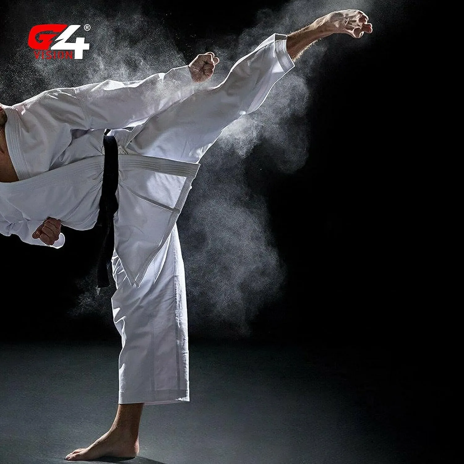 G4 VISION Karate Trousers Martial Arts Karate Pants Student Cotton GI Aikido Kids Pant Kung Fu Adults Kimono Trousers