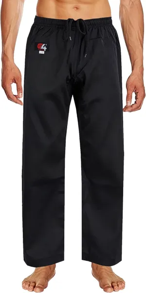 G4 VISION Karate Trousers Martial Arts Karate Pants Student Cotton GI Aikido Kids Pant Kung Fu Adults Kimono Trousers