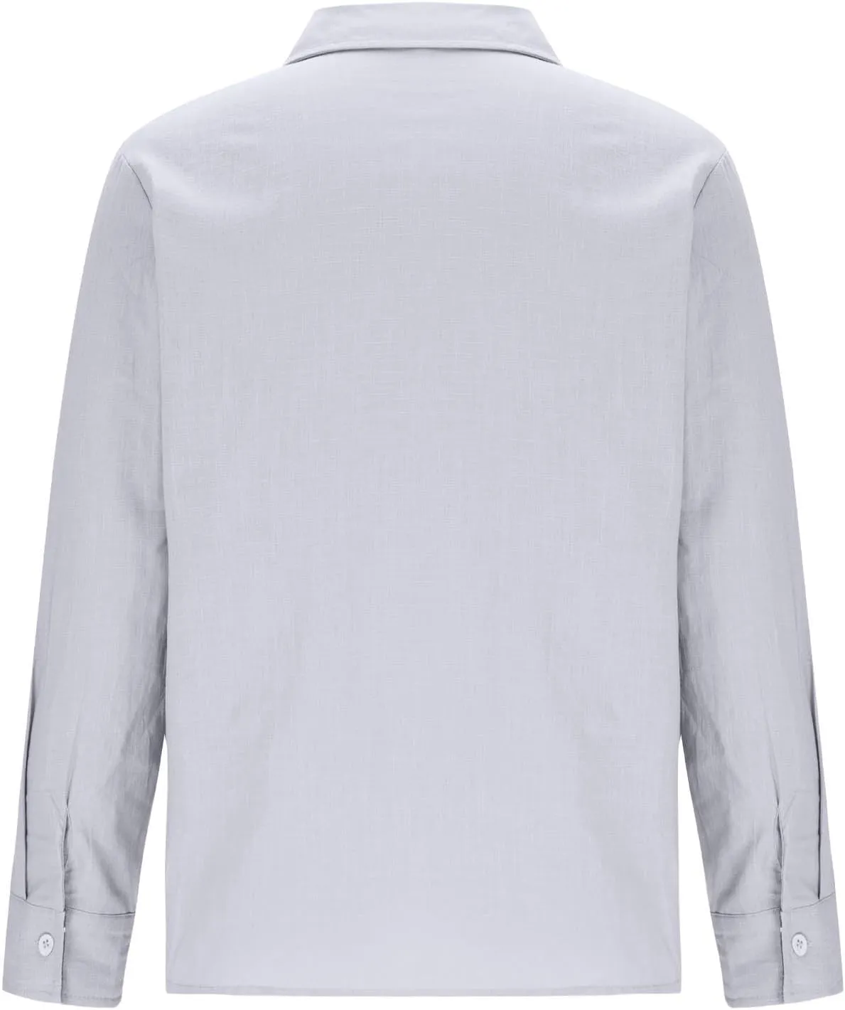 Long Sleeve Cotton Shirts for Men Button Down Mens Casual Untucked Stretch Wrinkle-Free Dress Shirt with Chest Pocket