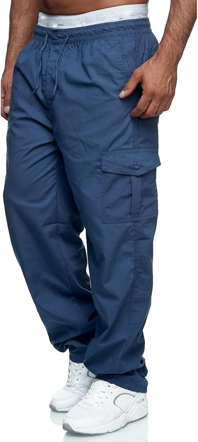 Mens Sweatpants with Pockets Big and Tall Cotton Legging Pants Sweatpants for Men Heavyweight Cargo Casual Sweatpants
