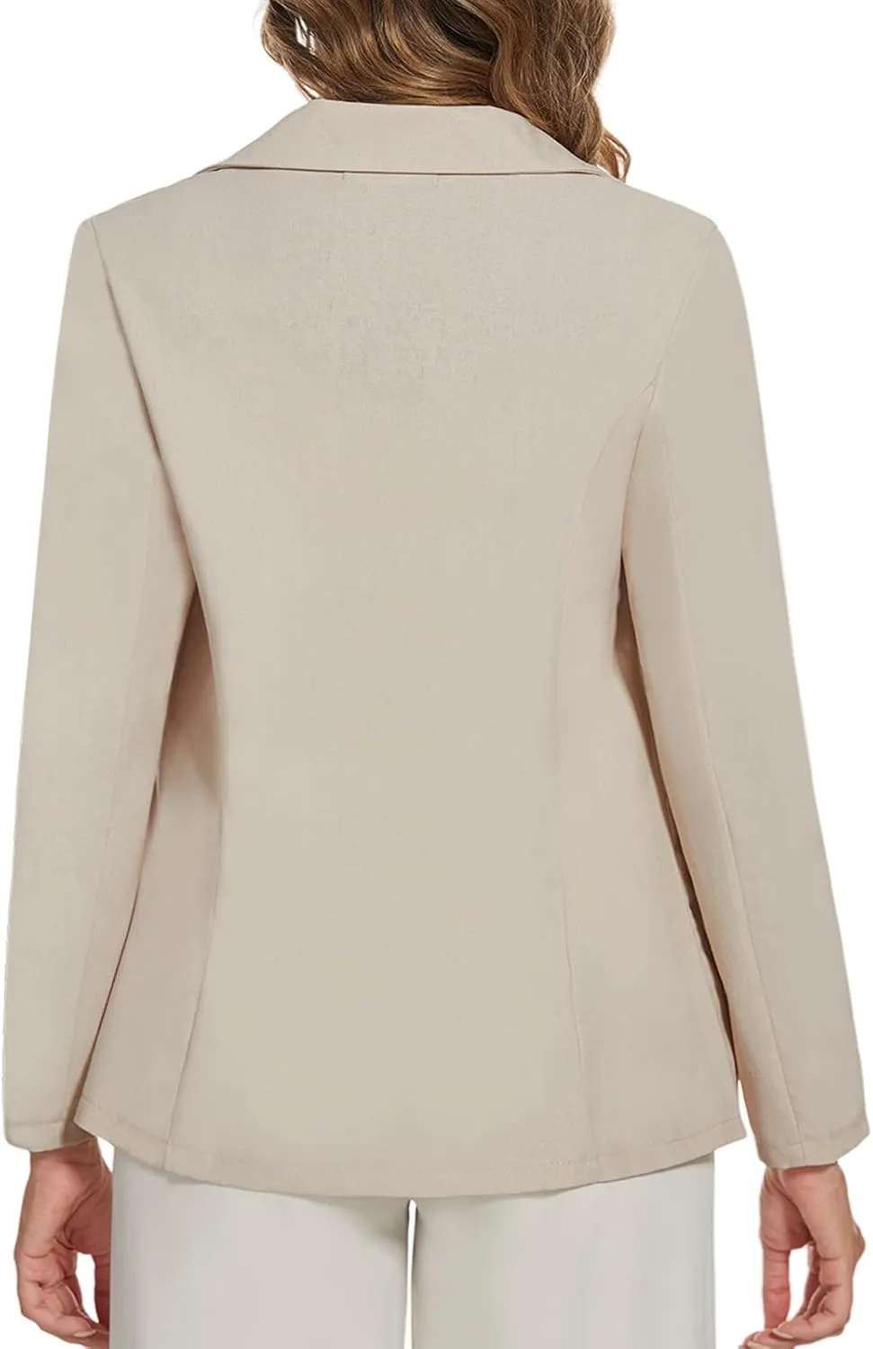 MINTLIMIT Womens Casual Linen Cotton Blazers Long Sleeve Button Front Notch Lapel Work Office Blazer Jackets with Pockets