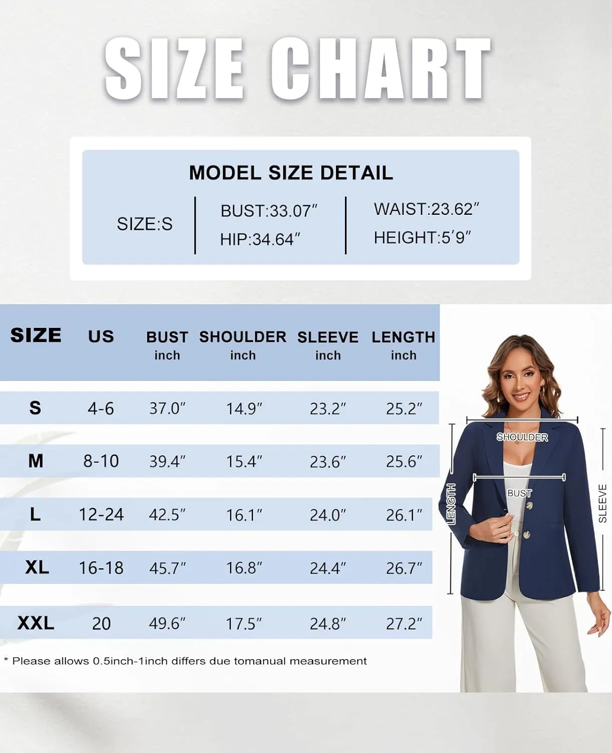 MINTLIMIT Womens Casual Linen Cotton Blazers Long Sleeve Button Front Notch Lapel Work Office Blazer Jackets with Pockets