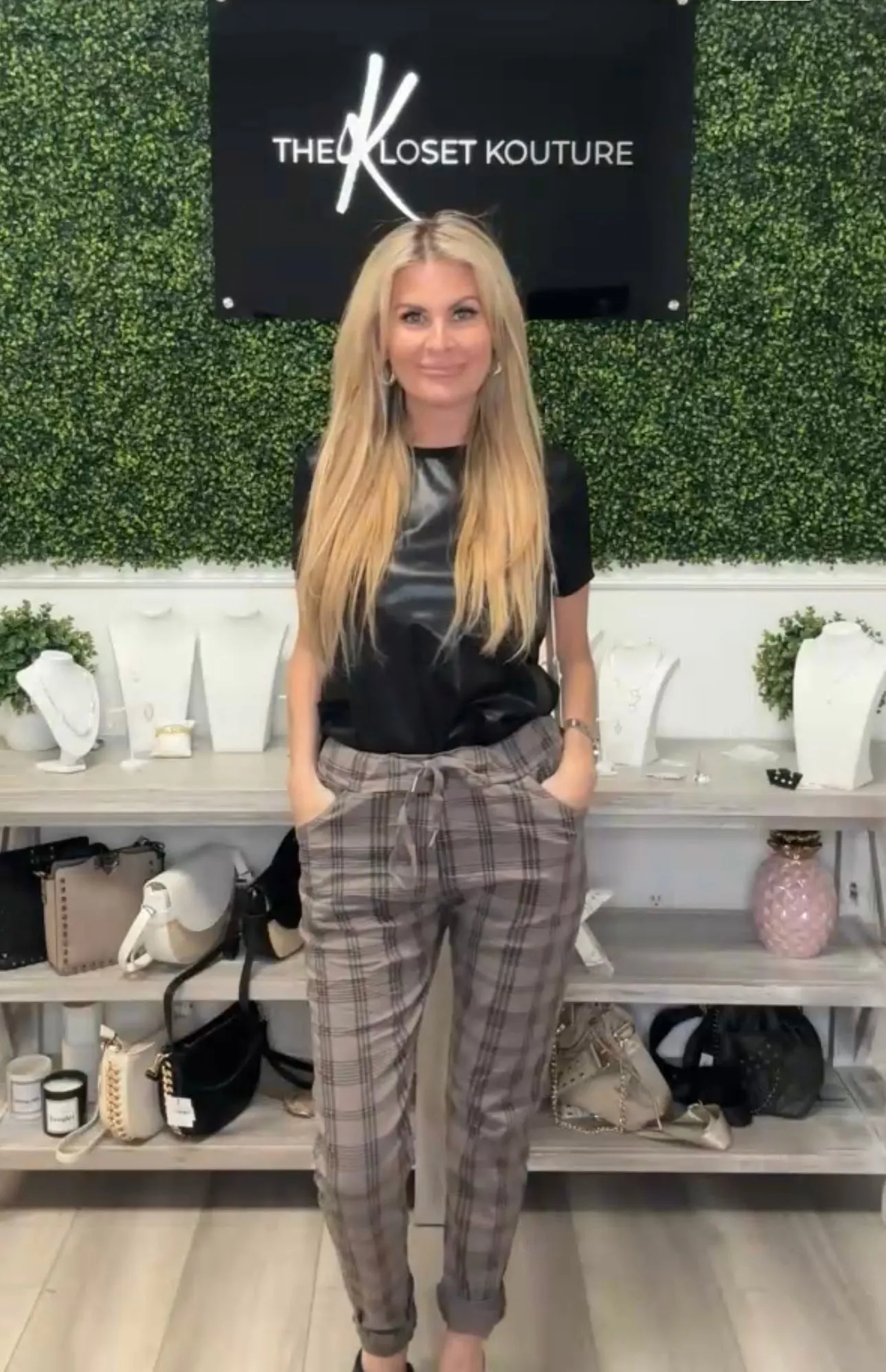 Plaid Joggers