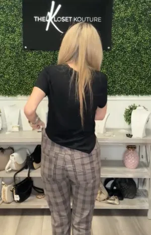 Plaid Joggers