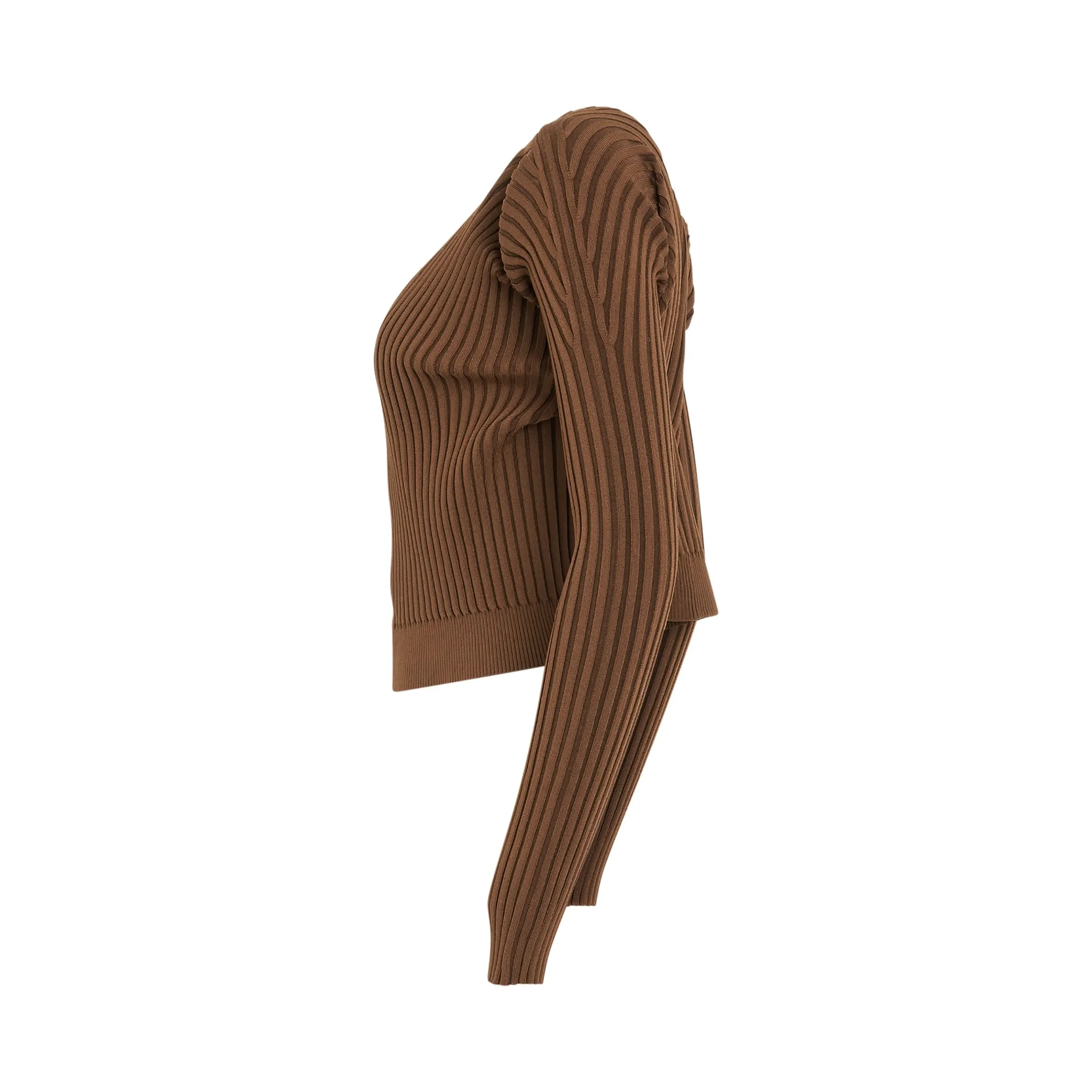 Pralu Longue Charm Cardigan in Brown