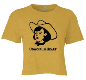 "Cowgirl at Heart" Women's Crop Top