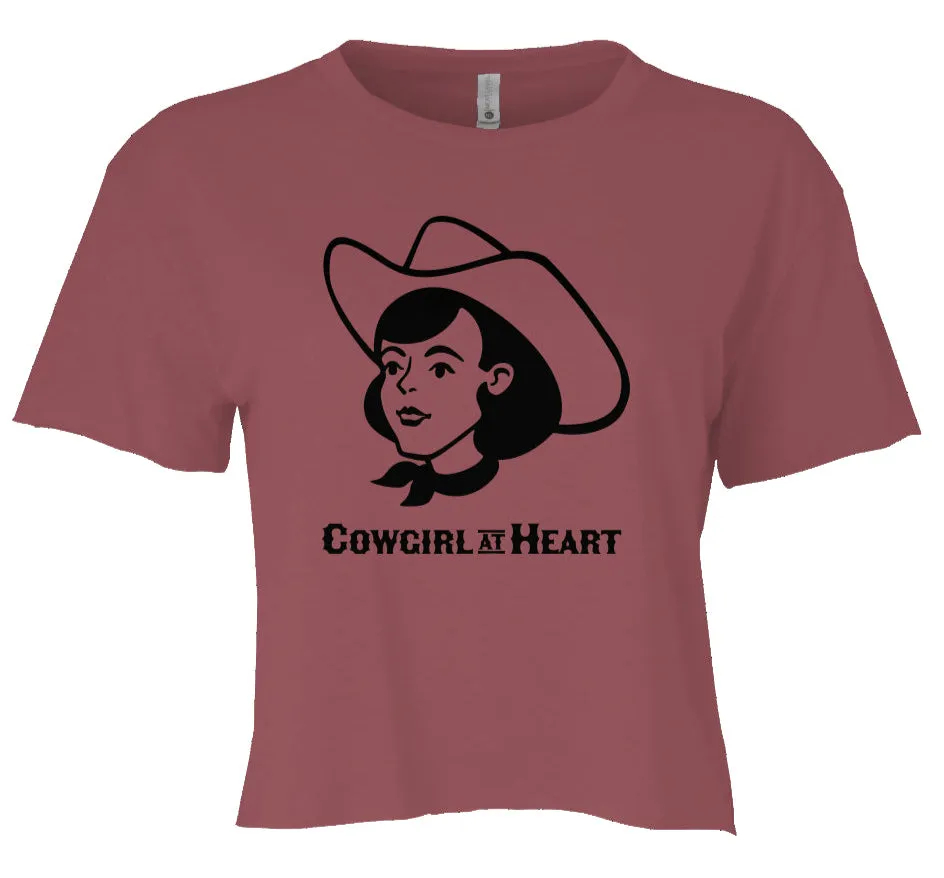 "Cowgirl at Heart" Women's Crop Top