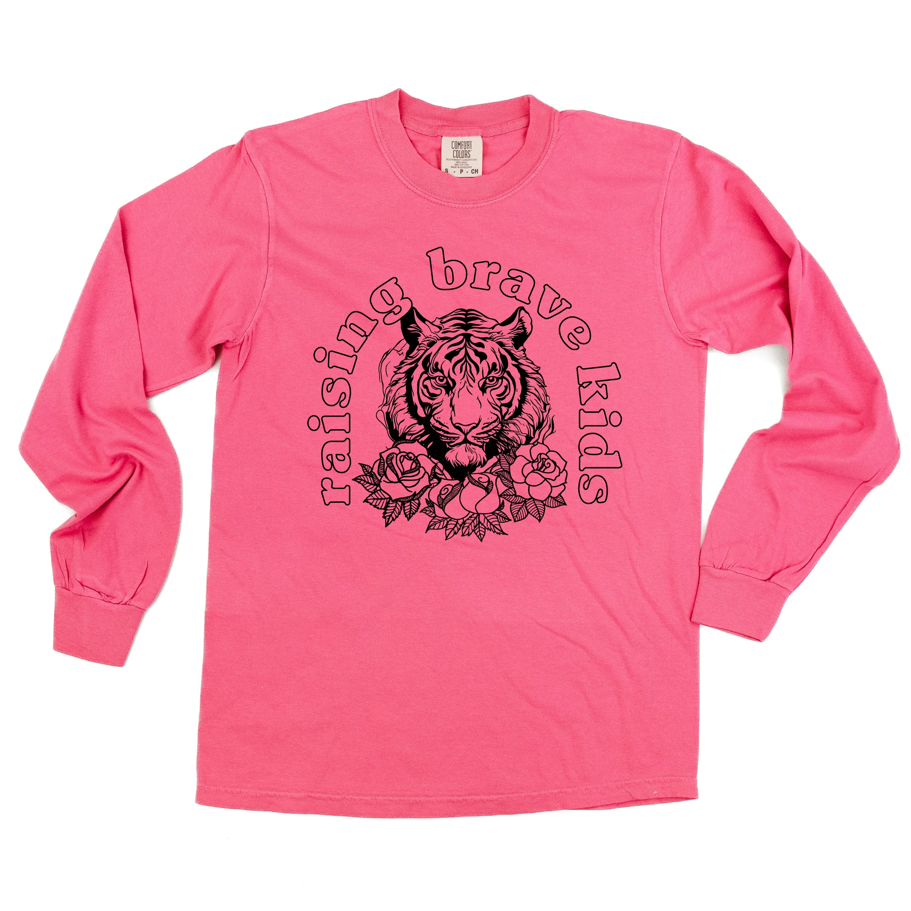 Raising Brave Kids (Plural) - LONG SLEEVE COMFORT COLORS TEE