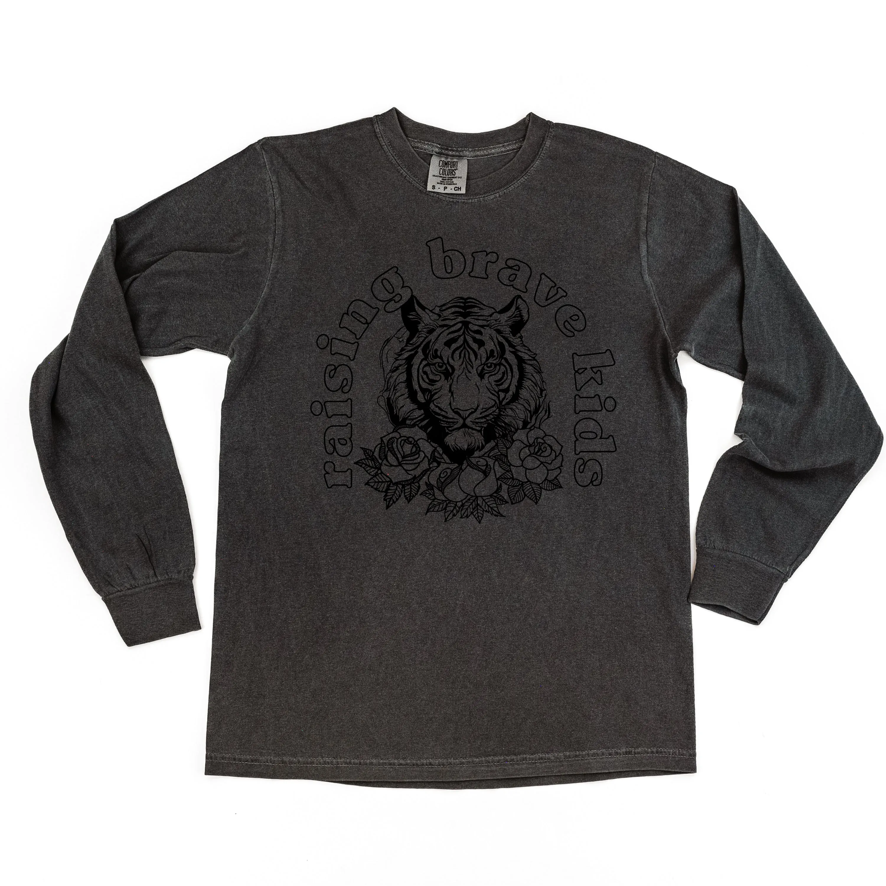 Raising Brave Kids (Plural) - LONG SLEEVE COMFORT COLORS TEE