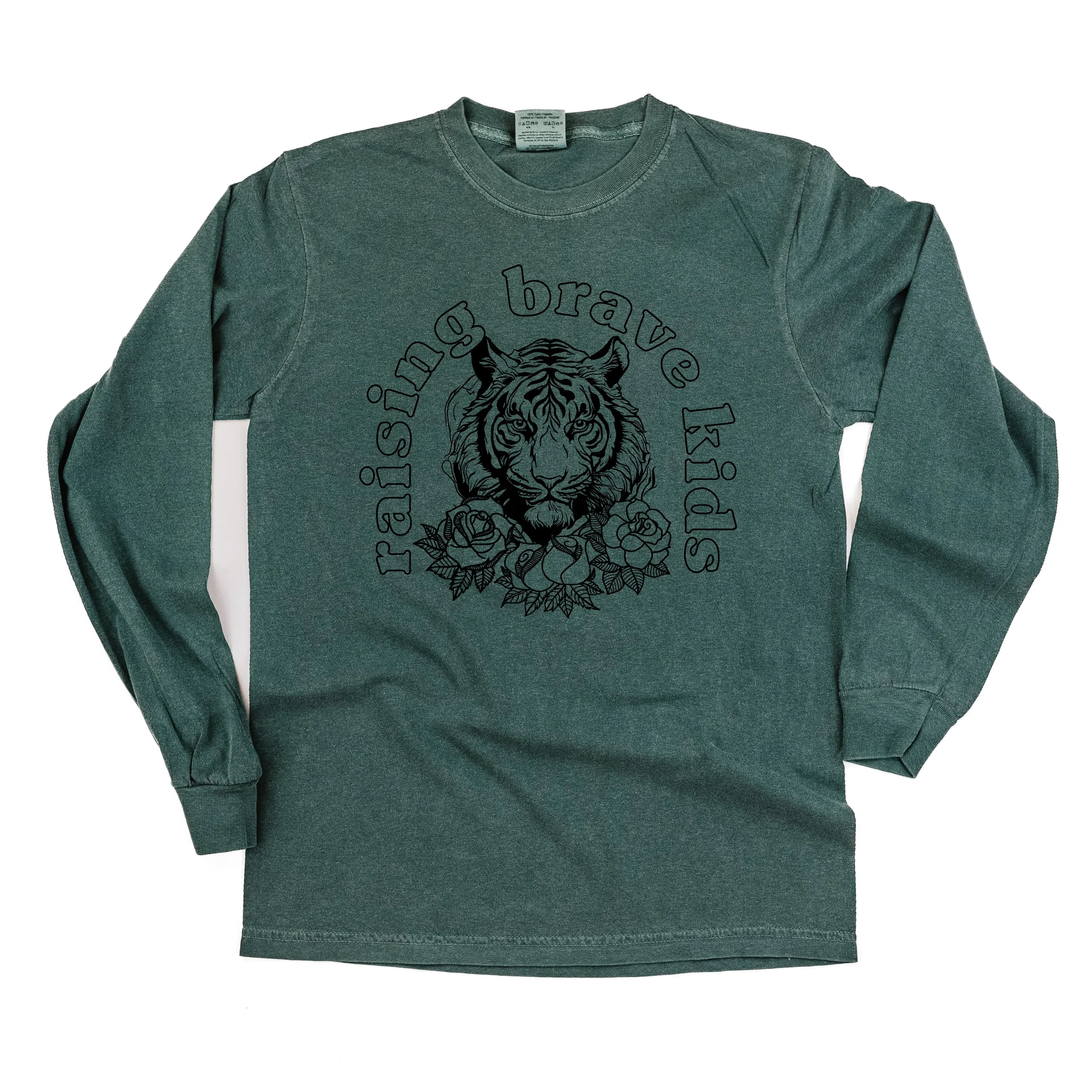 Raising Brave Kids (Plural) - LONG SLEEVE COMFORT COLORS TEE