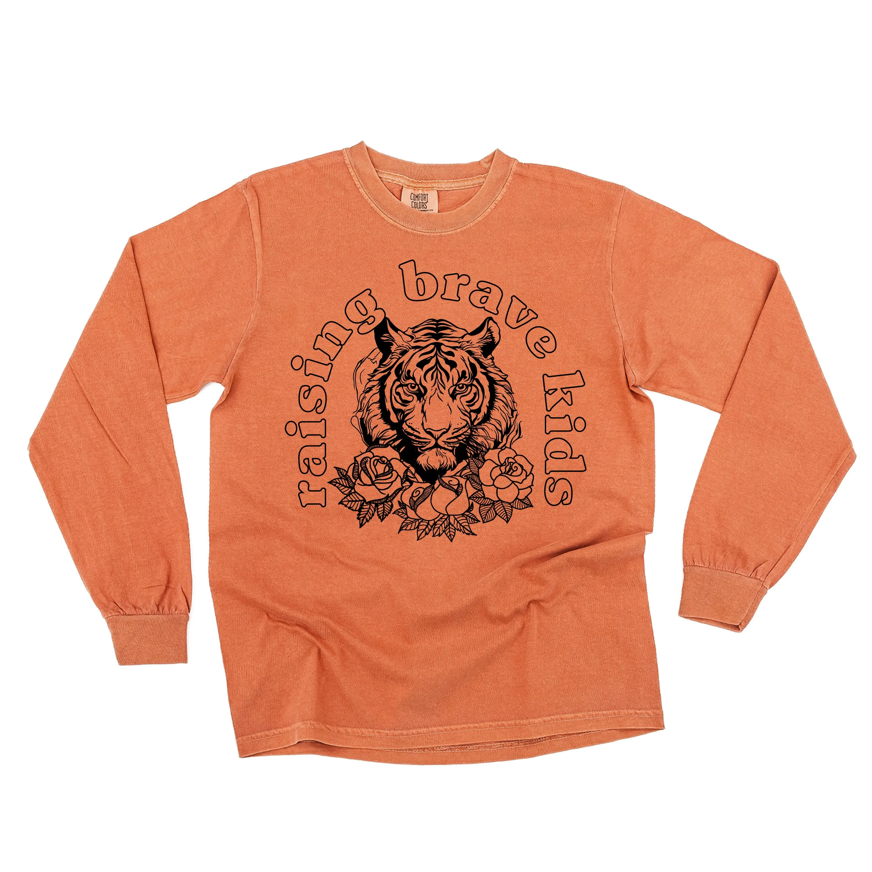 Raising Brave Kids (Plural) - LONG SLEEVE COMFORT COLORS TEE