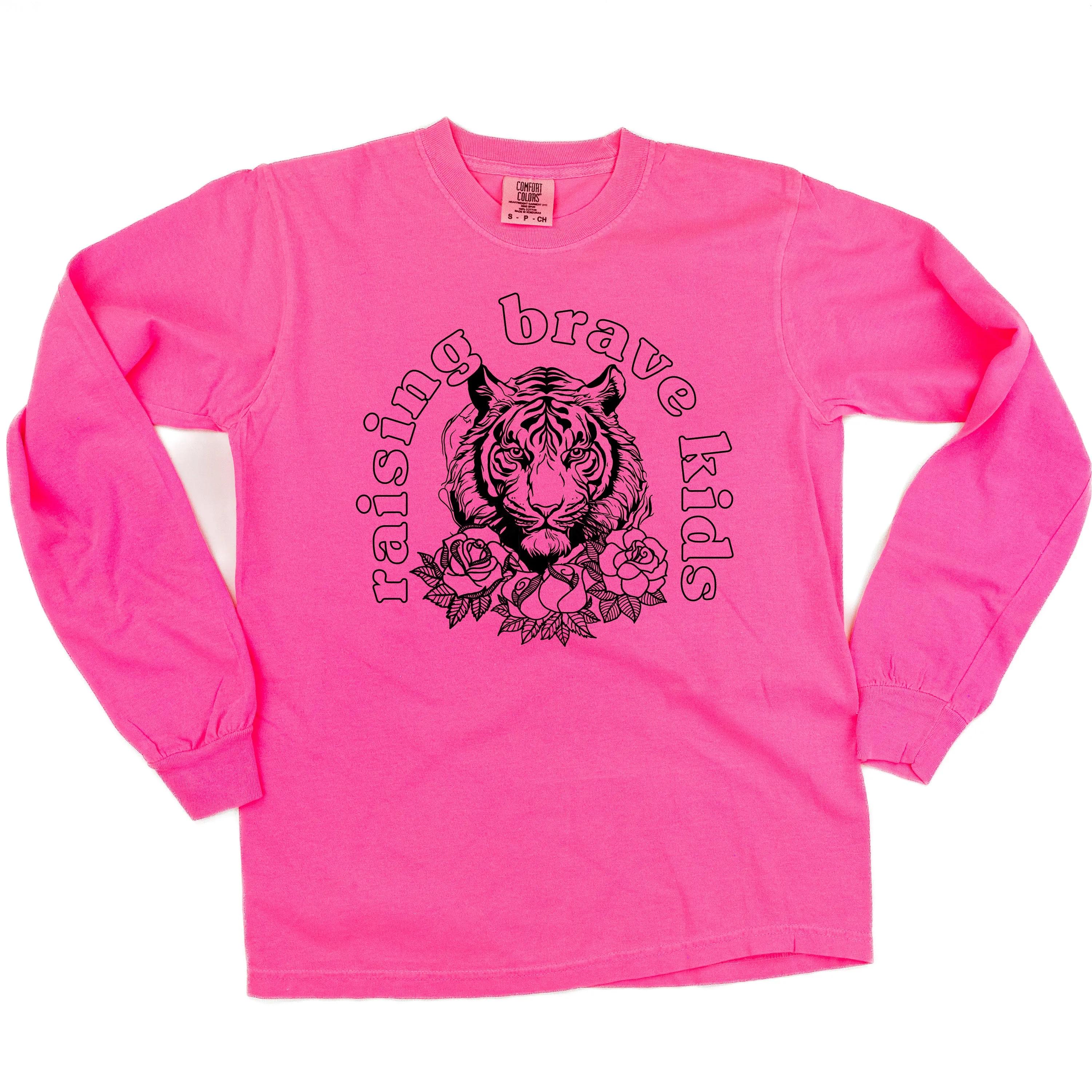 Raising Brave Kids (Plural) - LONG SLEEVE COMFORT COLORS TEE
