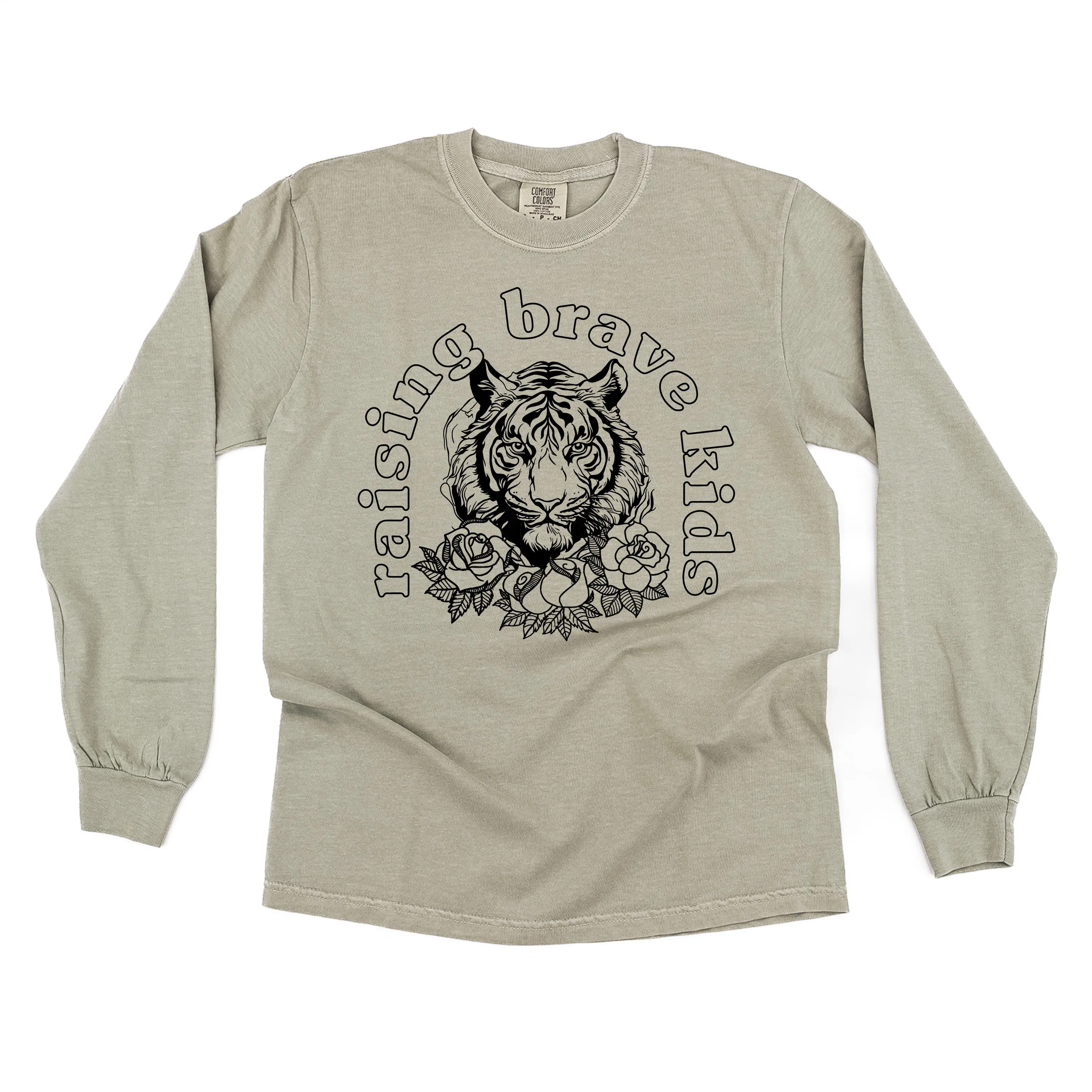 Raising Brave Kids (Plural) - LONG SLEEVE COMFORT COLORS TEE