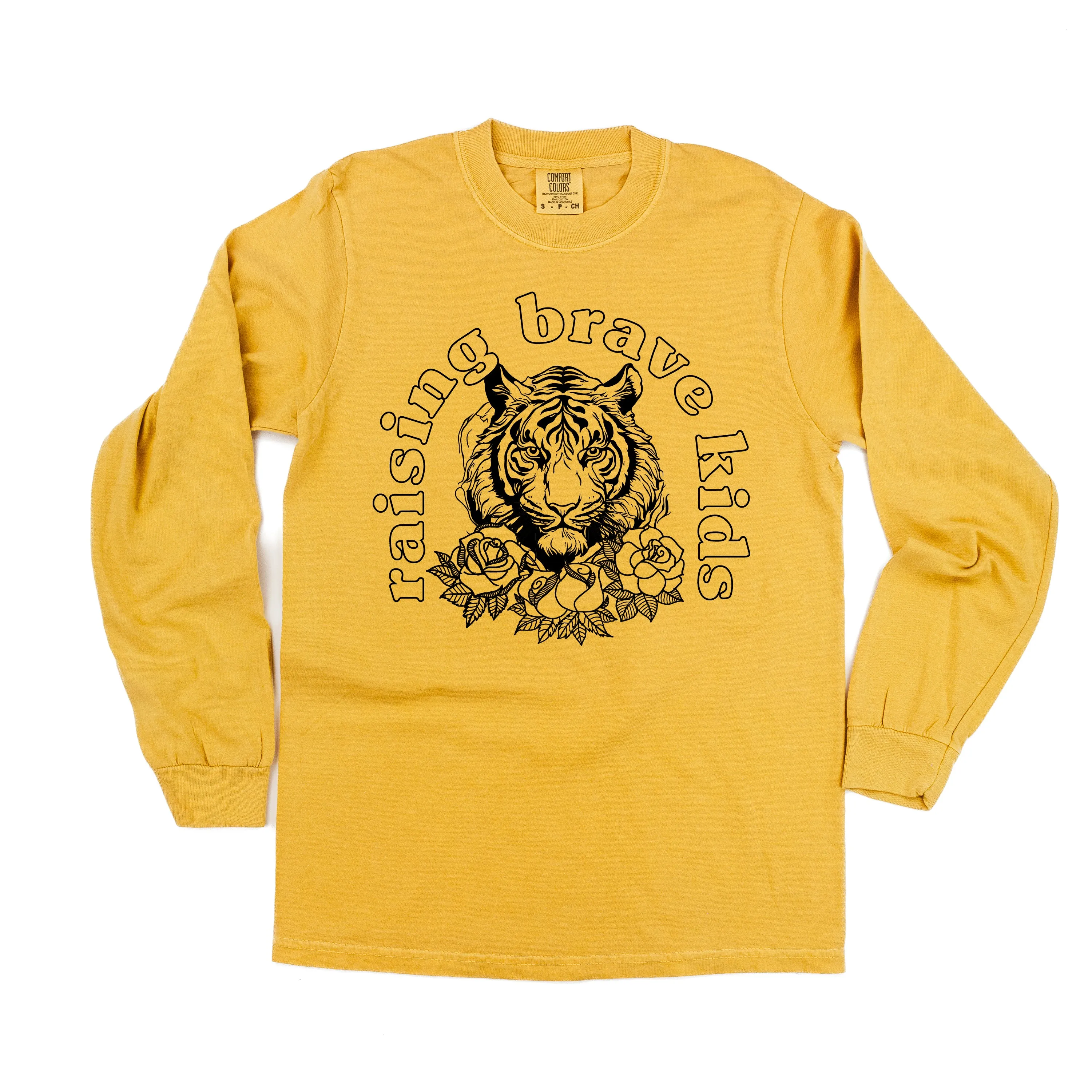 Raising Brave Kids (Plural) - LONG SLEEVE COMFORT COLORS TEE