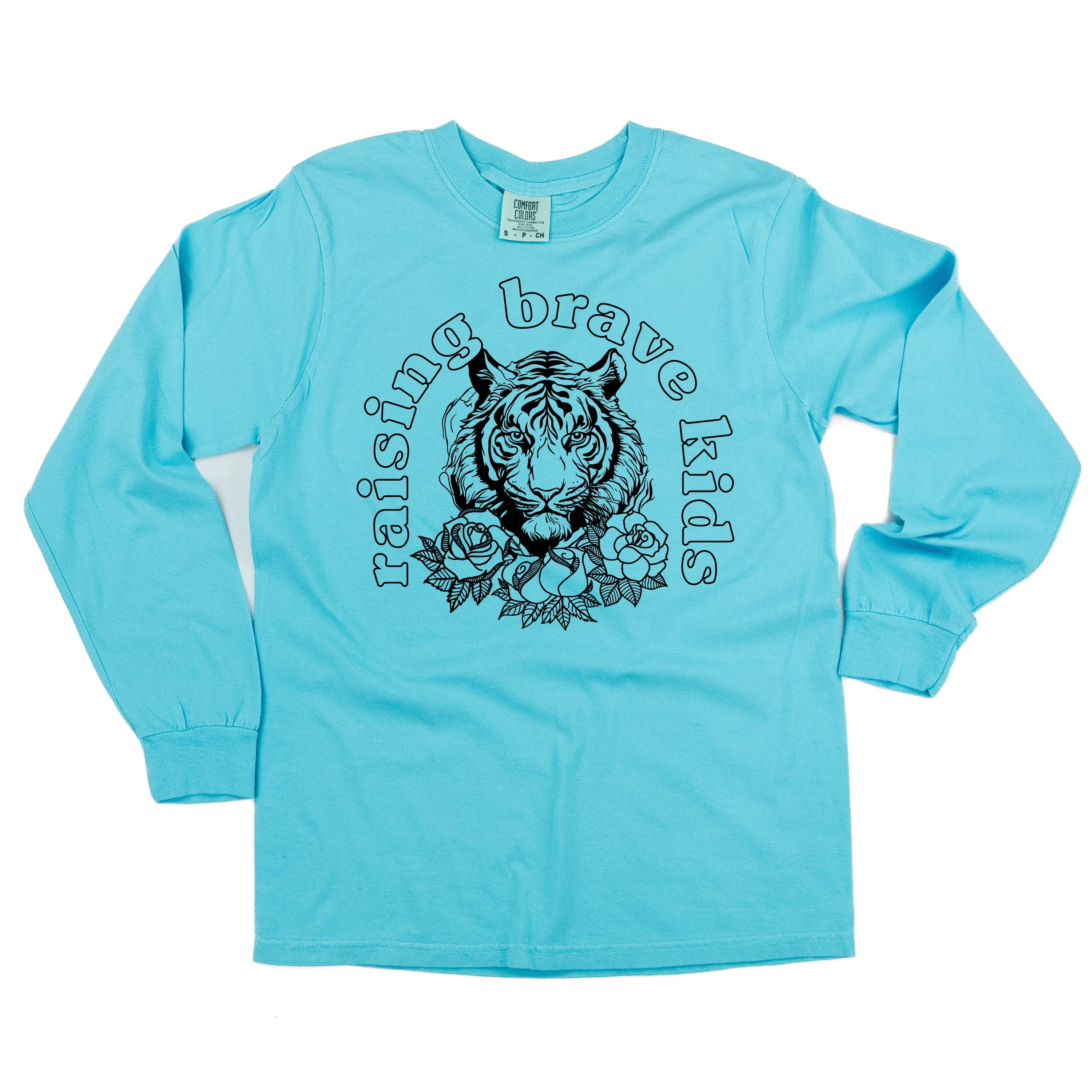 Raising Brave Kids (Plural) - LONG SLEEVE COMFORT COLORS TEE