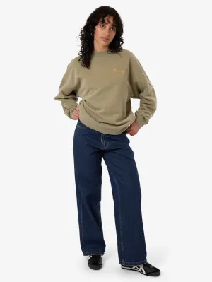 Thrills Workwear Cocoon Panel Crew - Eucalyptus