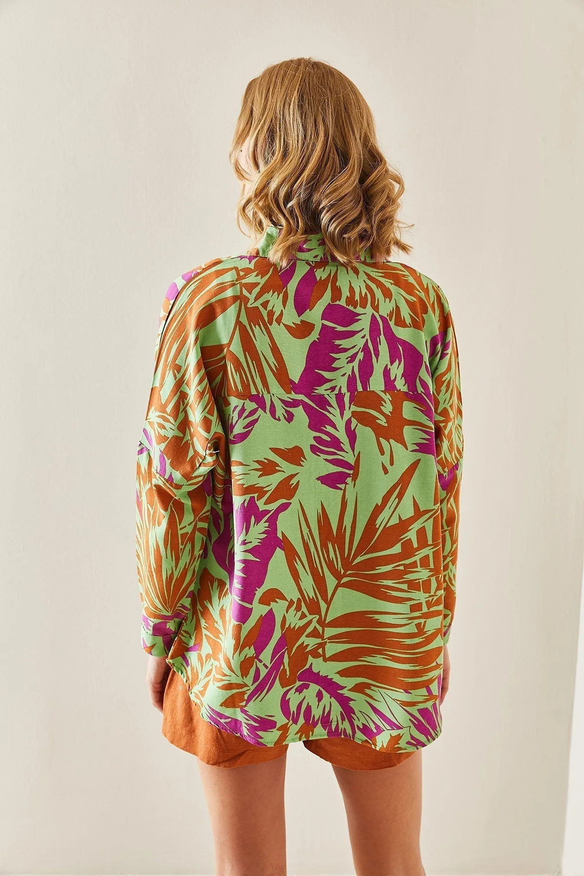 Tropical Harmony Linen-Blend Shirt