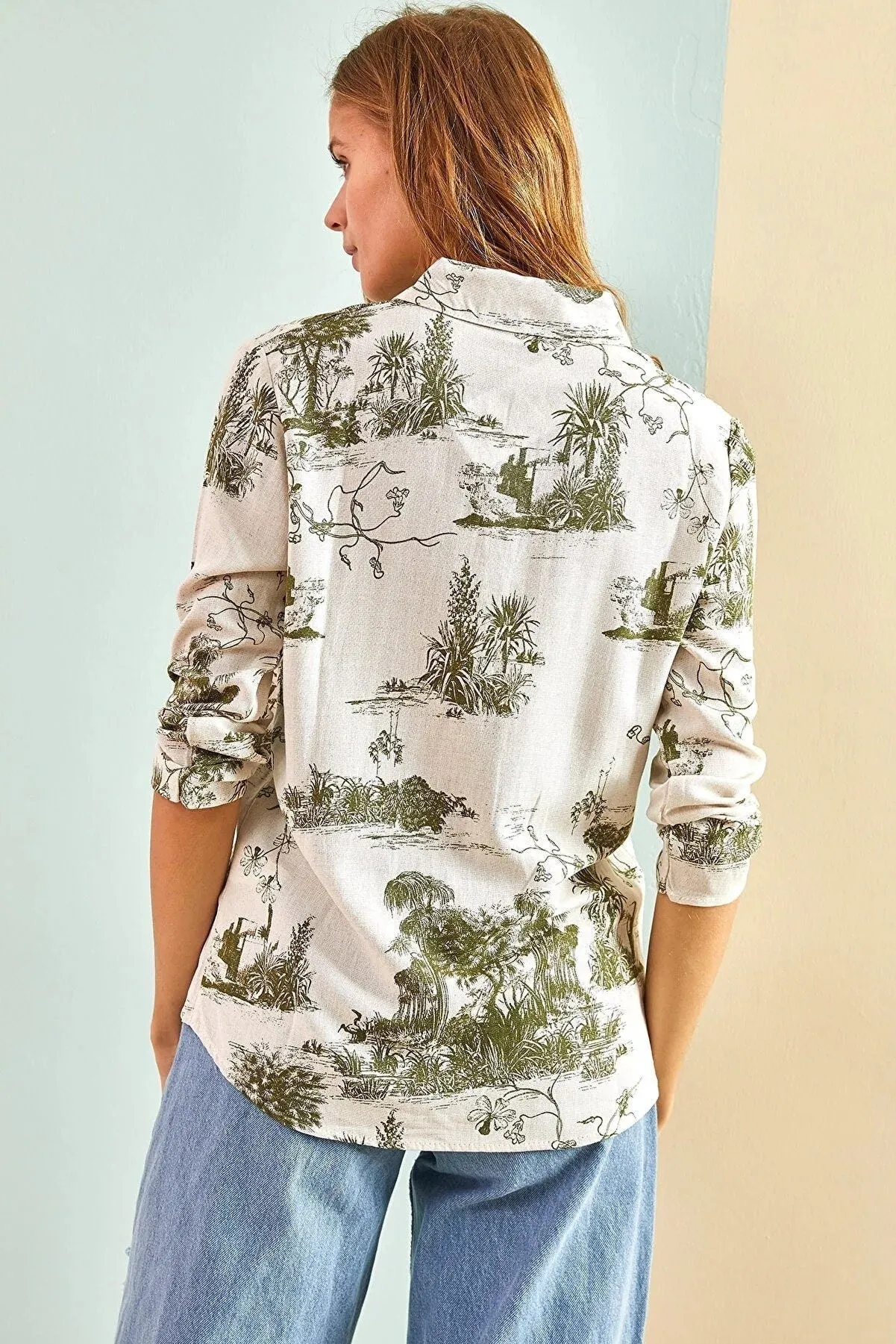 Vintage 1970s Landscape Blouse