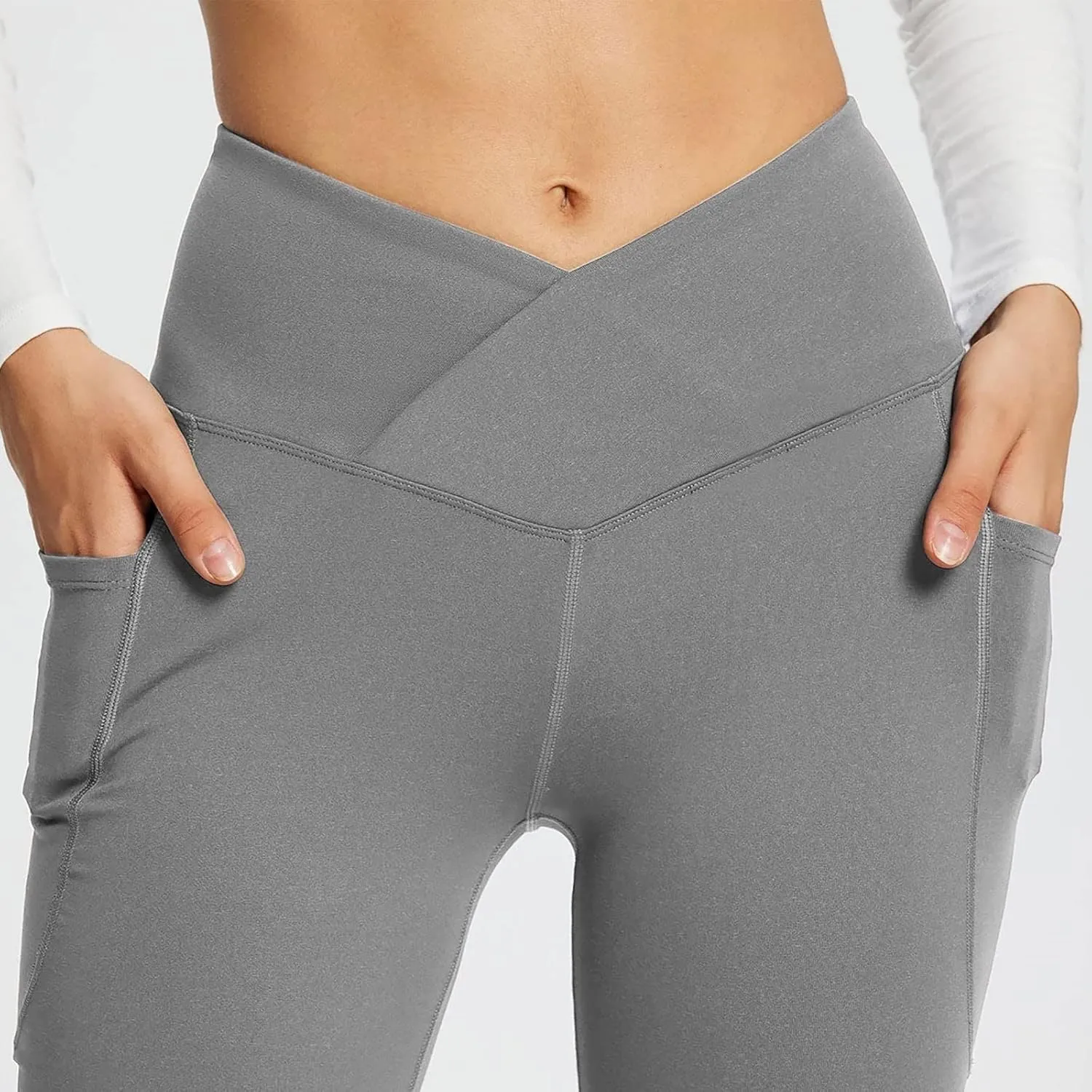 Women's Flared Lounge Pants Elastic Waist Linen Blend Trousers Lightweight Loose Fit Summer Beach Flowy