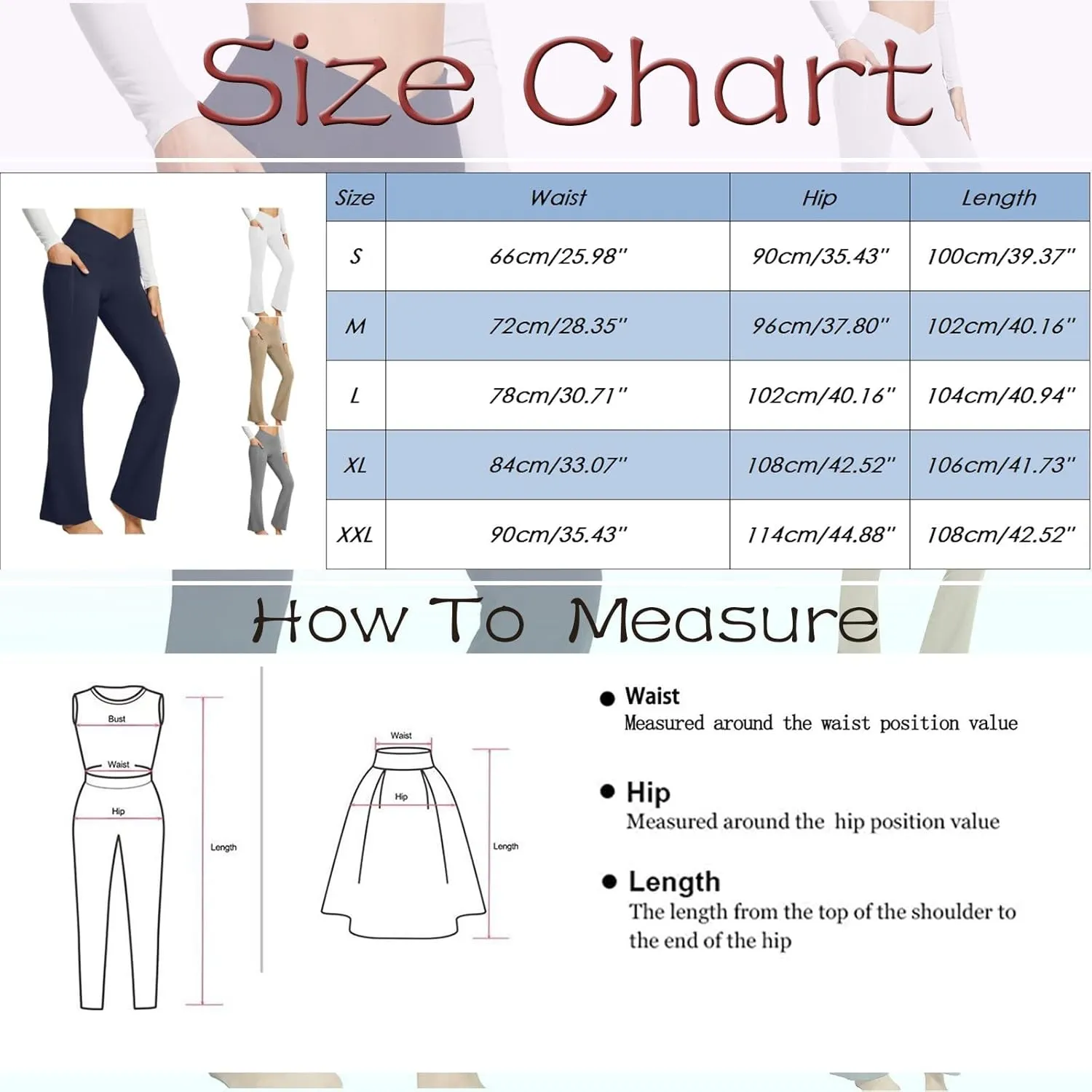 Women's Flared Lounge Pants Elastic Waist Linen Blend Trousers Lightweight Loose Fit Summer Beach Flowy